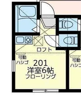 神奈川県横浜市南区別所3【アパート】の間取り
