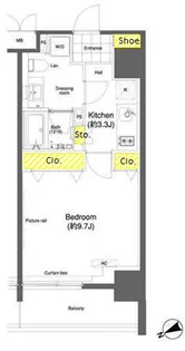 東京都新宿区市谷柳町【マンション】の間取り