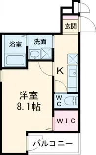 シュークリア北花田【3階】の間取り