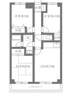 レピドール福田I【6階】の間取り