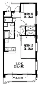 セントフィールド【3階】の間取り