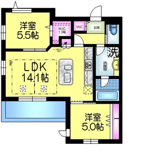 千葉県流山市南流山6【マンション】の間取り