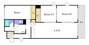 プレジデント後楽園【6階】の間取り