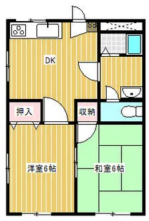 ハイム ペガサス【1階】の間取り