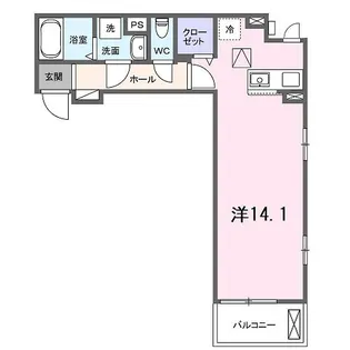 ガーデン・アイリス【1階】の間取り