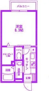神奈川県横浜市西区霞ケ丘【アパート】の間取り