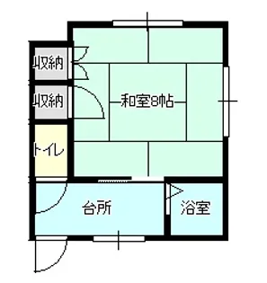 加藤ハイツ【1階】の間取り