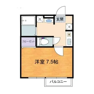 エスポワール厚木【1階】の間取り