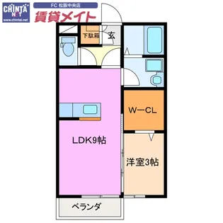 プランドール I A【2階】の間取り