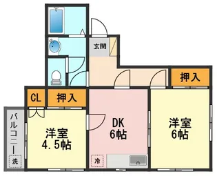 東京都葛飾区東新小岩4【アパート】の間取り