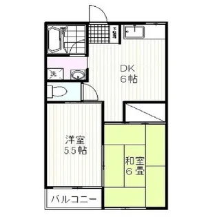 メゾンベルウッドF【2階】の間取り