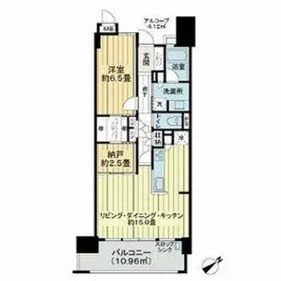 サーパス宇都宮一番町セントマークス【13階】の間取り