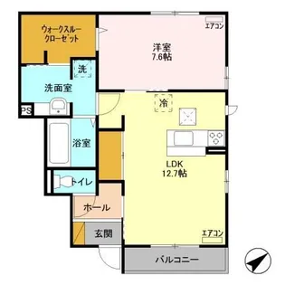 エトアール B【1階】の間取り