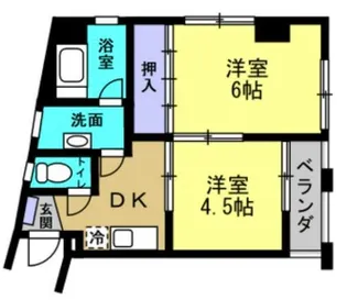 神奈川県横浜市神奈川区白幡向町【マンション】の間取り