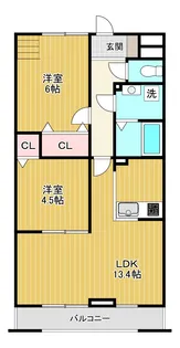 フォレストメゾン打越【1階】の間取り