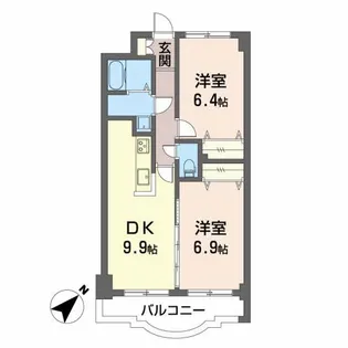 クレストウィル【3階】の間取り