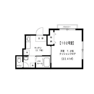 東京都足立区柳原1【アパート】の間取り
