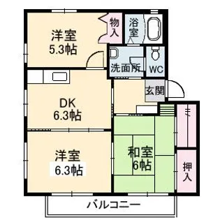 コーポ江田島 C棟【2階】の間取り