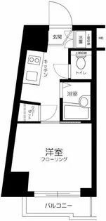 ルーブル白金高輪【4階】の間取り