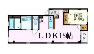 グランレーヴ東別院WEST【4階】の間取り