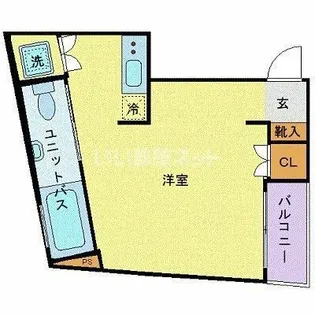 1Rの間取り画像