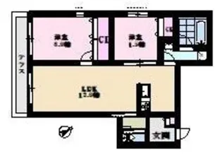 スアビス要町【1階】の間取り