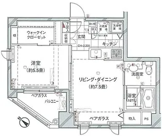 東京都文京区本駒込6【マンション】の間取り