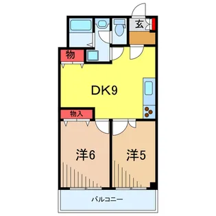 和宏ハイツ【5階】の間取り