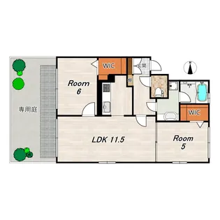 レガート清水【1階】の間取り