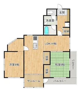 ライフステージ広瀬森【3階】の間取り