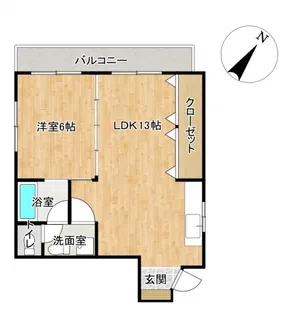 カーサ角【4階】の間取り