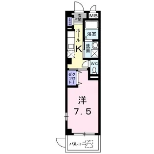 PATIO de.神泉苑【2階】の間取り