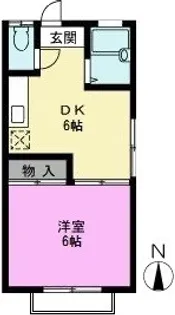 ハイツカサリアII【2階】の間取り