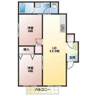 ヴィラ藤岡【2階】の間取り