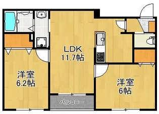 神奈川県川崎市幸区古市場1【アパート】の間取り