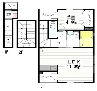 Fコーポ【3階】の間取り