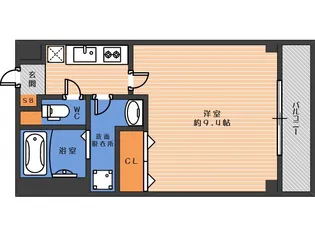 ジェンティーレ駒川【4階】の間取り