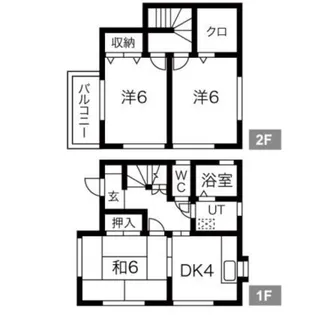 埼玉県越谷市蒲生本町【一戸建】の間取り