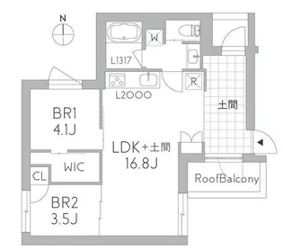GranDuo千歳烏山【3階】の間取り