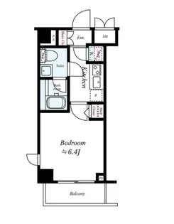 ドルチェ東京押上ツインズ壱番館【6階】の間取り