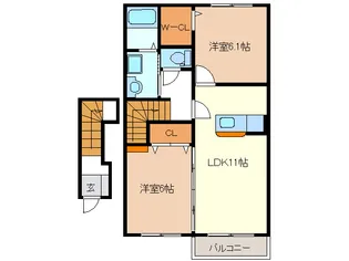 ファインパティオ【2階】の間取り