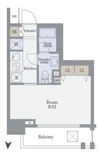 東京都江東区亀戸6【マンション】の間取り