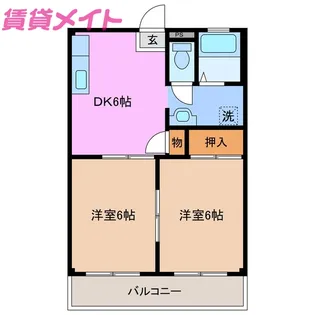 天神ビル【2階】の間取り