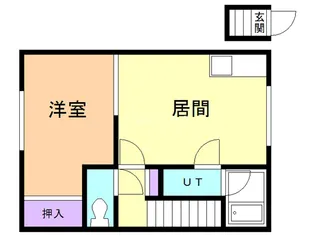 コーポ三晃【2階】の間取り