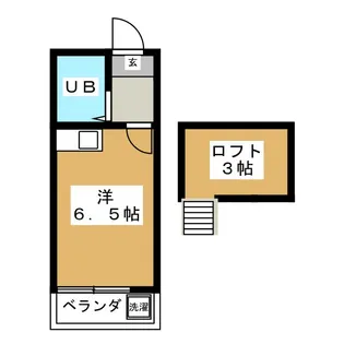東京都中野区上高田1【アパート】の間取り