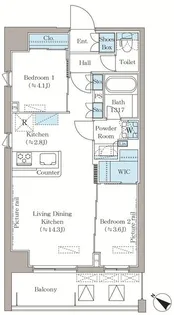 埼玉県さいたま市南区南本町1【マンション】の間取り