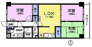 グランドゥール田無【4階】の間取り