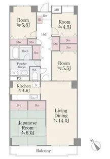 第五寿美家ビル【6階】の間取り
