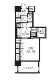 ライオンズシティ白金高輪【7階】の間取り