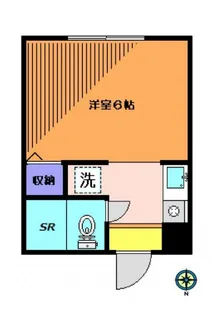 園田コーポ【1階】の間取り